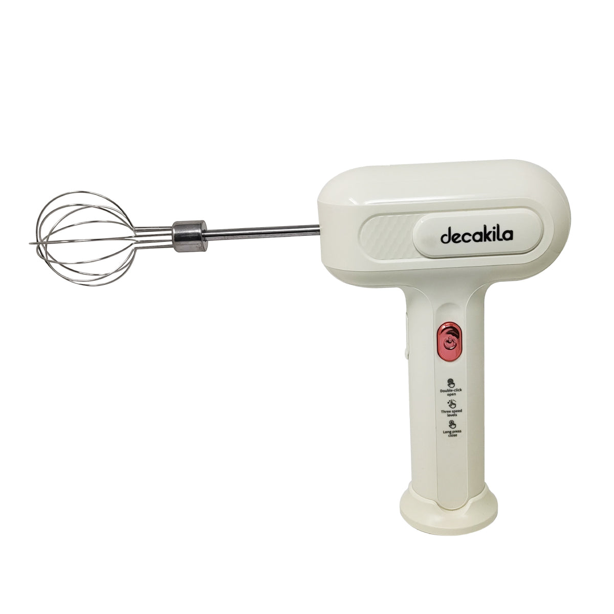 Combo Crema: Batidora de Inmersión 1 Velocidad + Batidora de Mano con Tazón de Vidrio Blanco Decakila