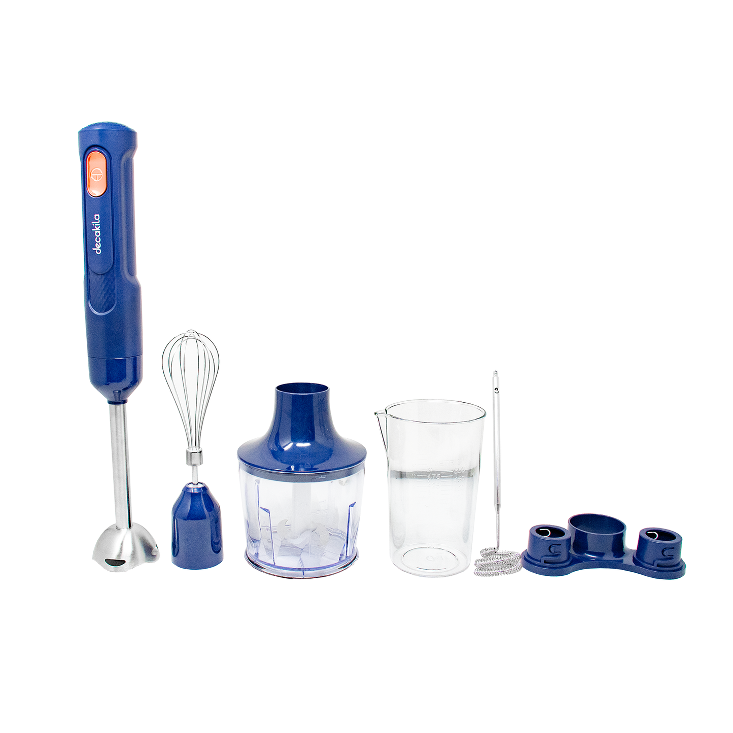 Combo Blue: Licuadora Personal + Batidora de Inmersión + Molino de Café Inalámbrico Azul Decakila