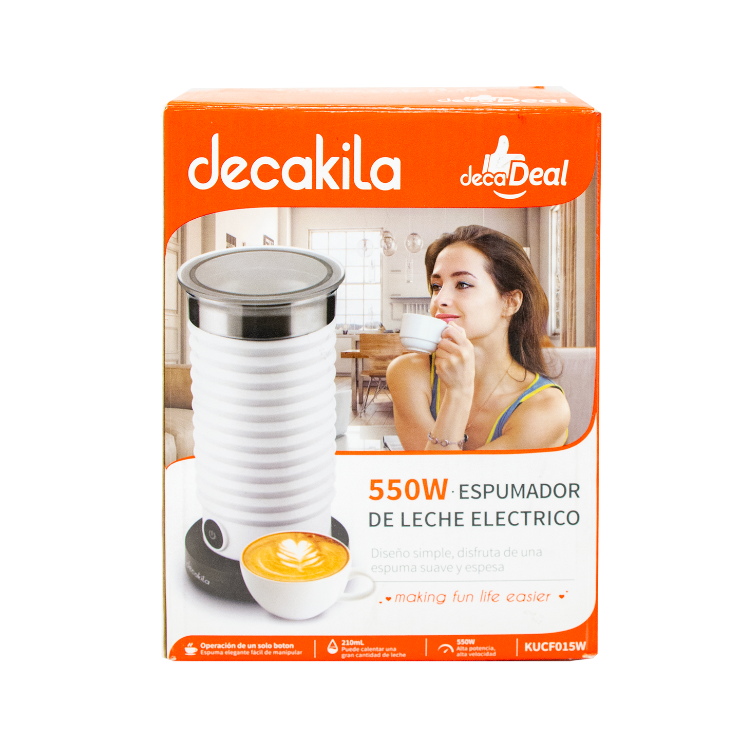 Espumador Eléctrico Automático 550 W Decakila KUCF015W