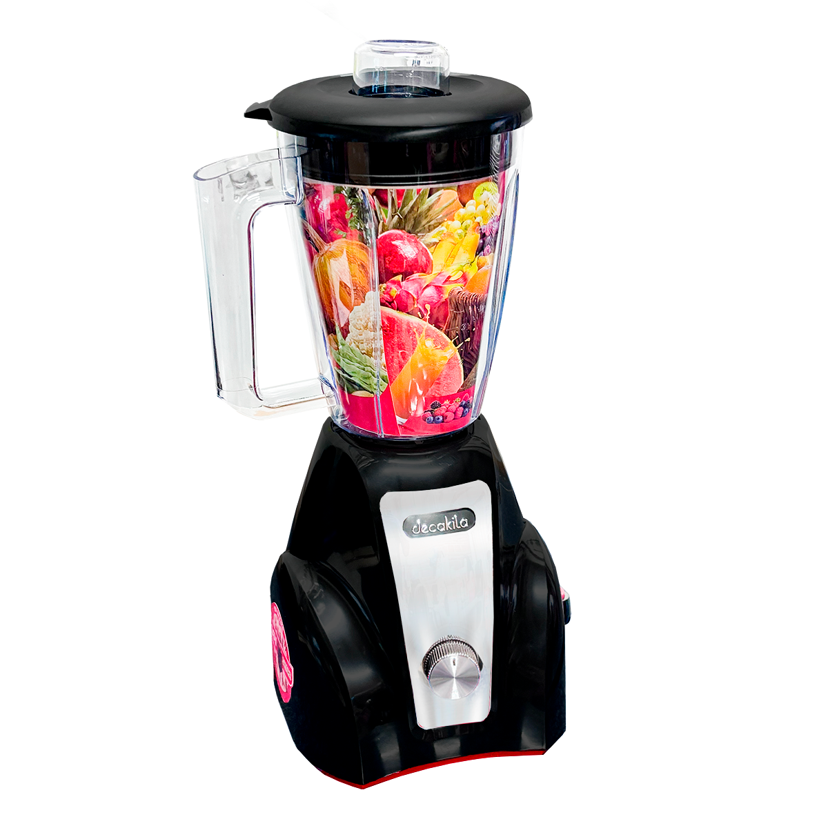 Combo Black: Licuadora 2 Velocidades + Batidora de Mano de Batería Inalámbrica Negro Decakila