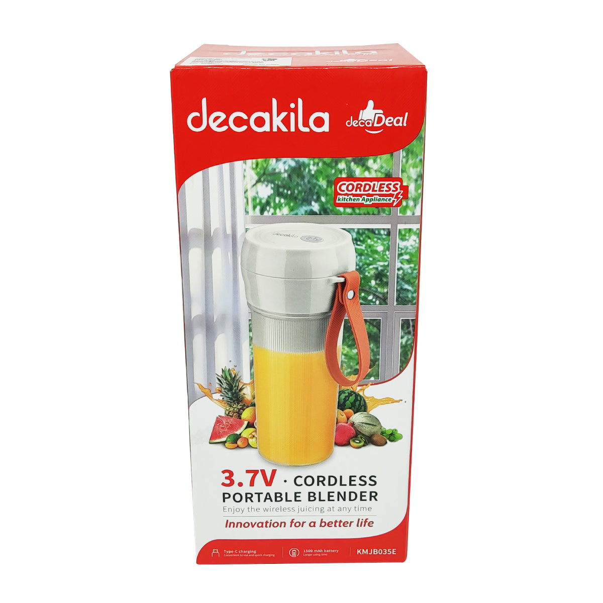 Combo Personal: Cafetera Personal con Termo + Licuadora Personal Inalámbrica Decakila