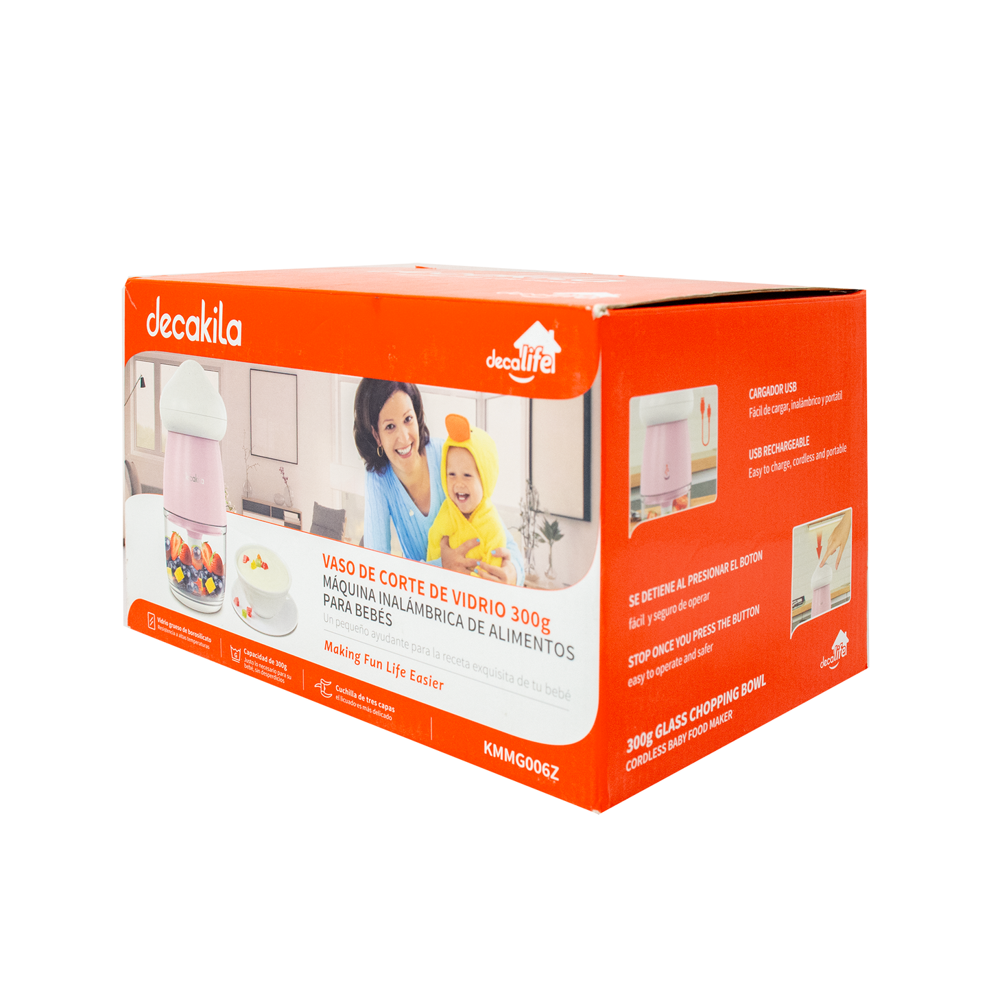 Máquina Procesadora de Alimentos para Bebés Rosa Decakila KMMG006Z