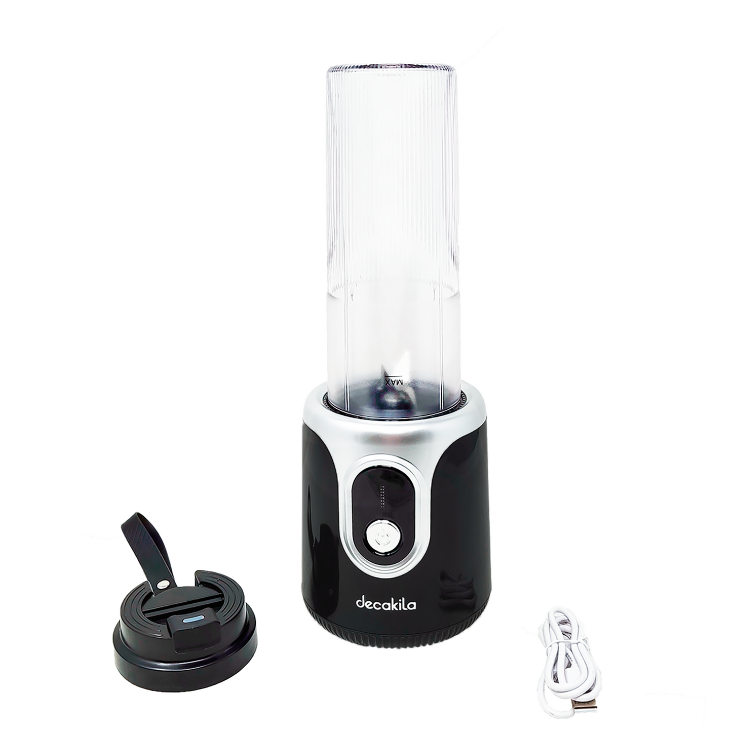Licuadora Personal 500 ml Inalámbrica Negra Decakila KMJB022B