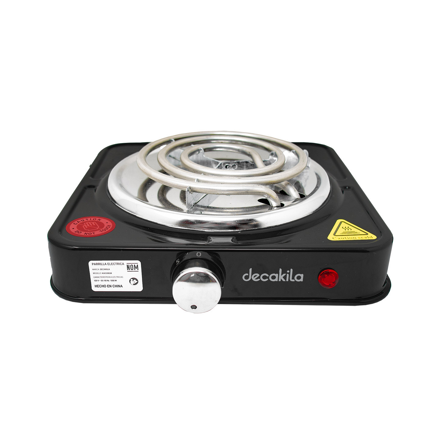 Parrilla Eléctrica de Resistencia 1000 W Decakila KUCC001B (Caja de 12 Piezas)