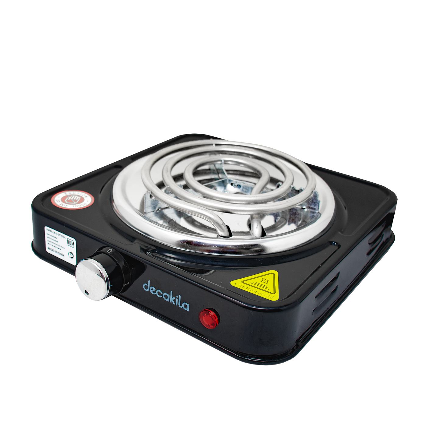 Parrilla Eléctrica de Resistencia 1000 W Decakila KUCC001B (Caja de 12 Piezas)