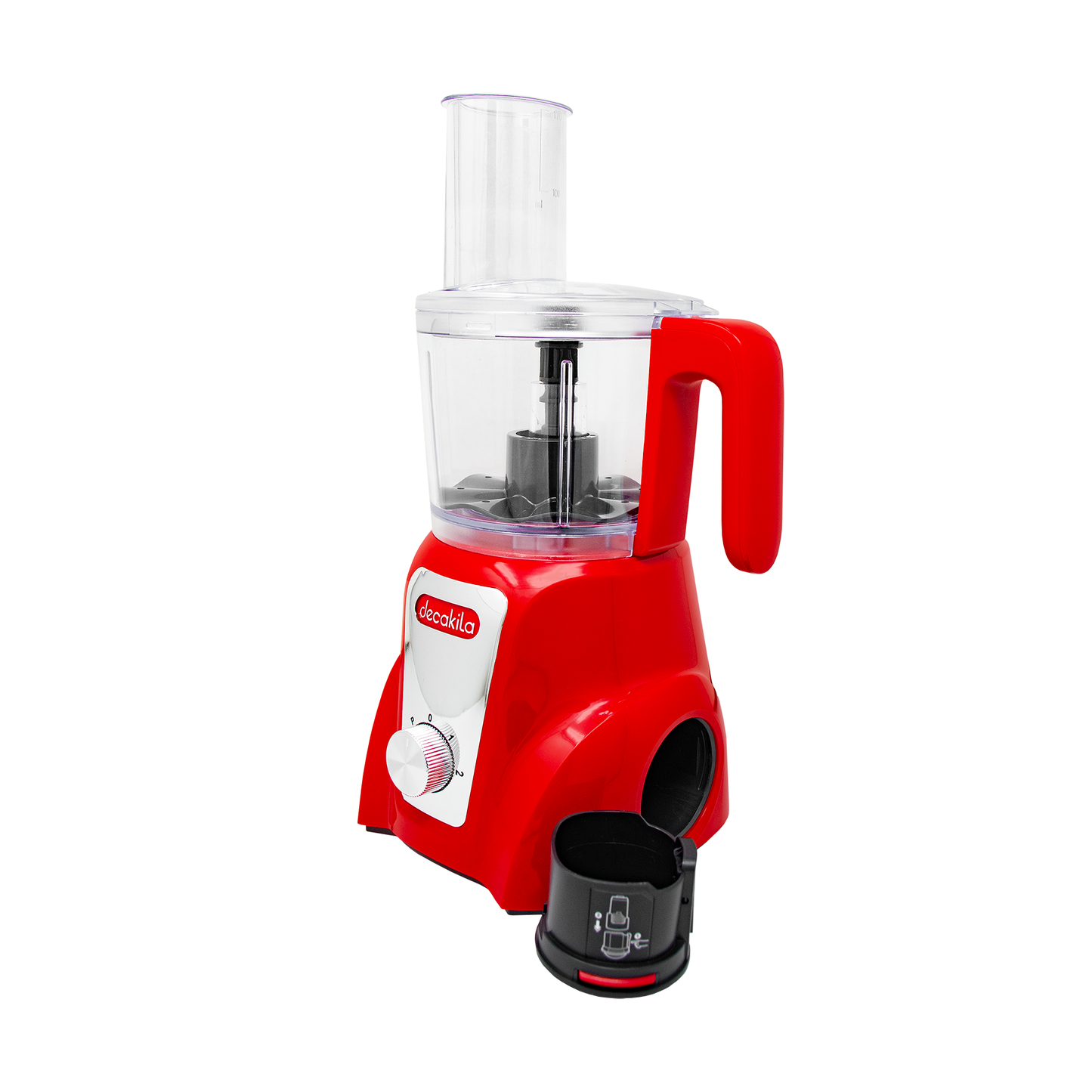 Procesador de Alimentos 1.25 L Inalámbrico de Batería Rojo Decakila KMMG026R