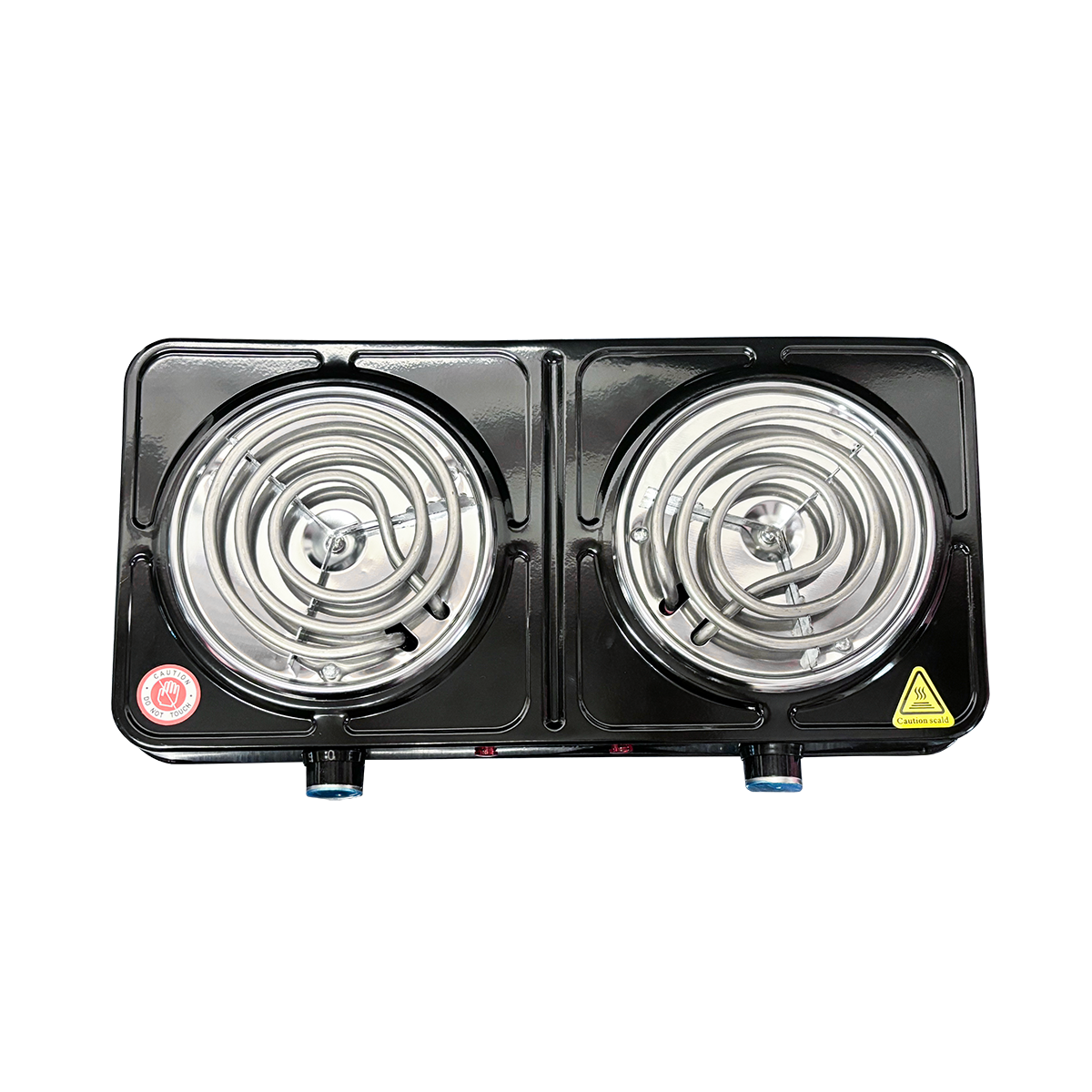 Parrilla eléctrica 2 quemadores de resistencia Decakila KUCC002B (Caja de 8 Piezas)