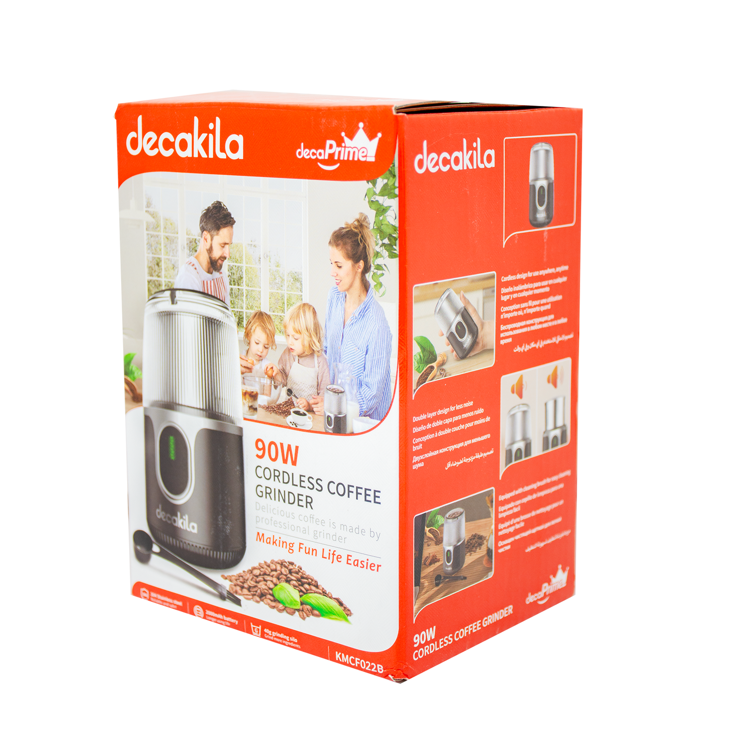 Molino de Café 40g Inalámbrico Negro Decakila KMCF022B