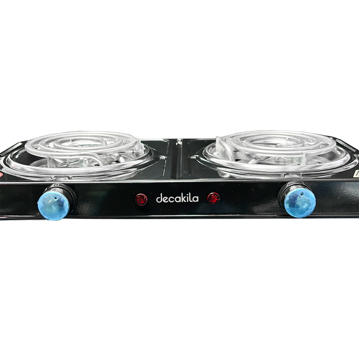Parrilla eléctrica 2 quemadores de resistencia Decakila KUCC002B (Caja de 8 Piezas)