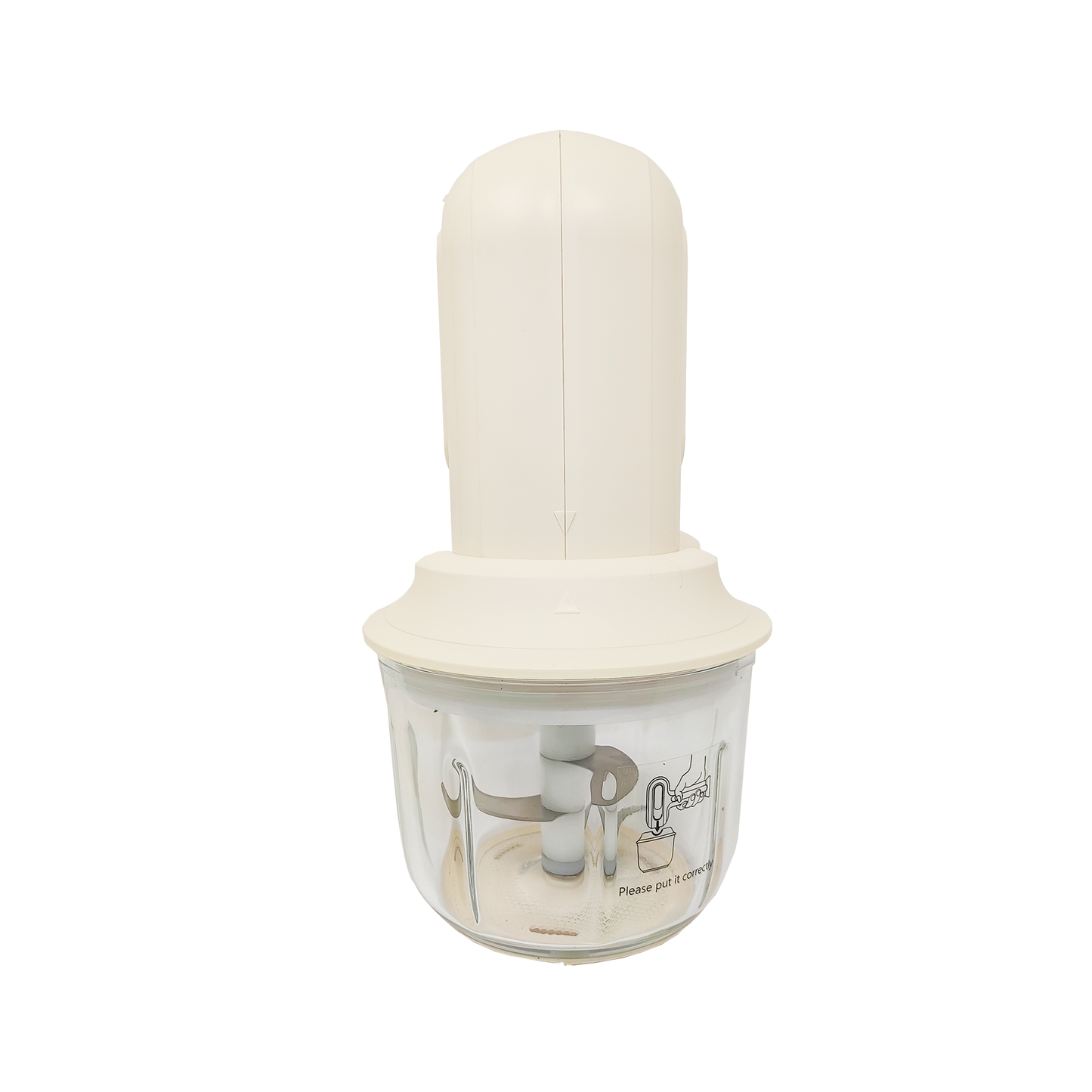 Batidora de Mano Inalámbrica 3 Velocidades con Tazón Procesador de 300 ml Blanca Decakila KMMX019E (Caja con 6 Piezas)