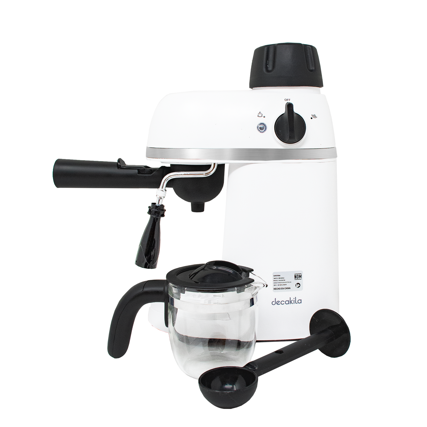 Cafetera de Expresso 4 Tazas (240 ml) 800 W Decakila KUCF007W (CAJA DE 4 PZAS)