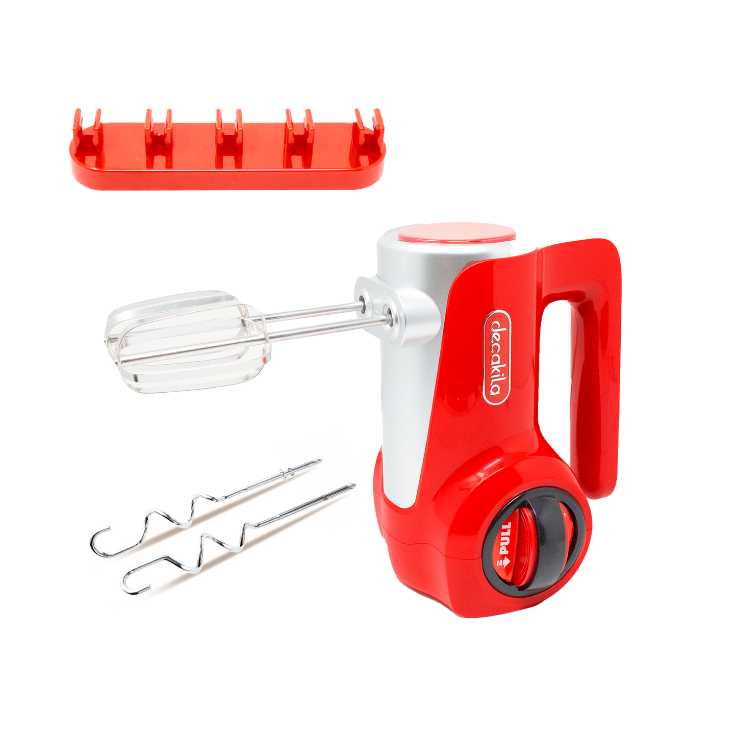 Batidora de Mano 7 Velocidades Inalámbrica con Batería Recargable Rojo Decakila KUMX023R