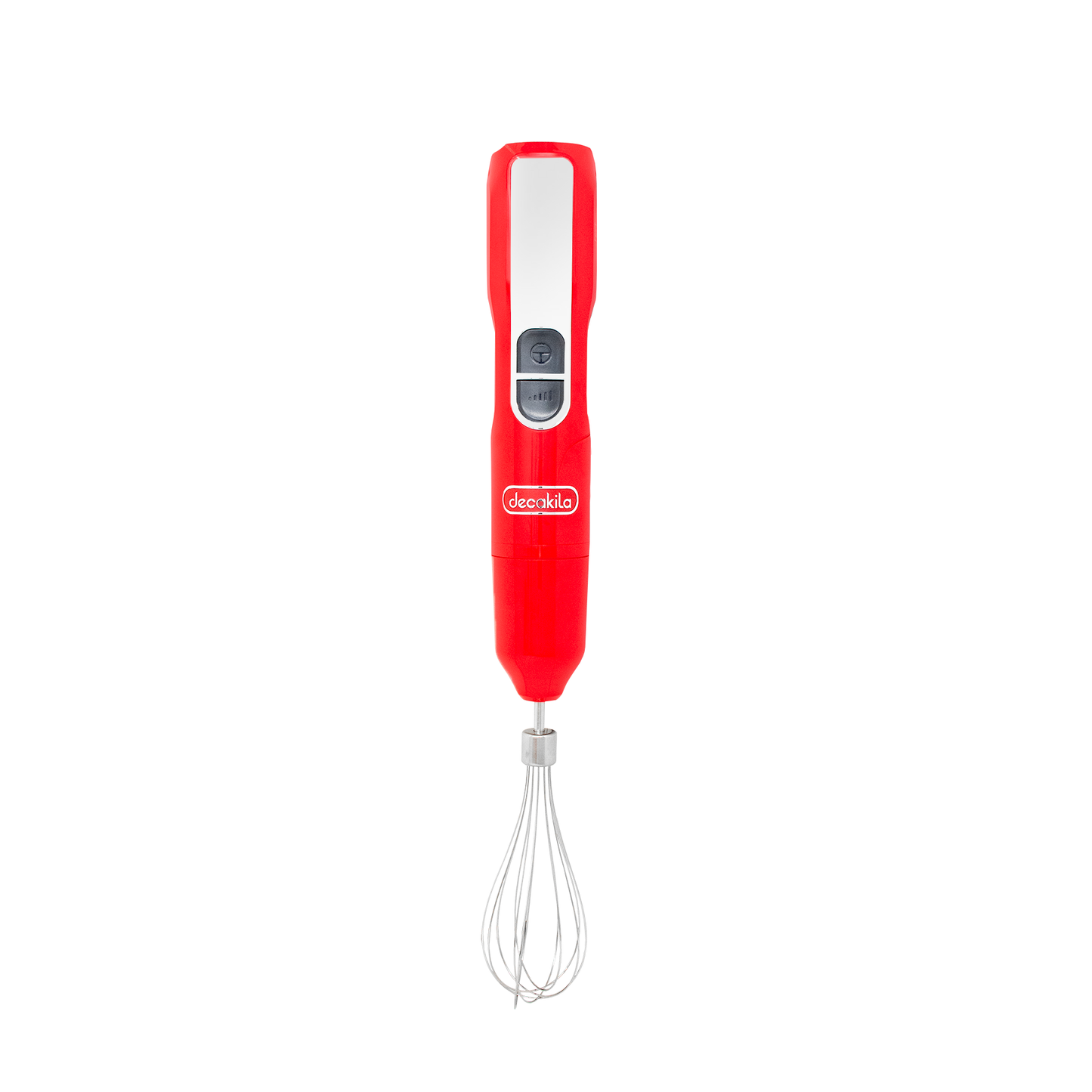Batidora de inmersión 5 en 1 con accesorios 2 velocidades Inalámbrica de Batería Roja Decakila KMJB055R (Caja de 8 Piezas)