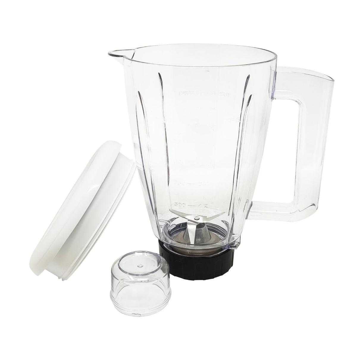 Licuadora 10 Velocidades Vaso de Plástico Blanca Decakila KUJB044W (Caja de 4 Piezas)