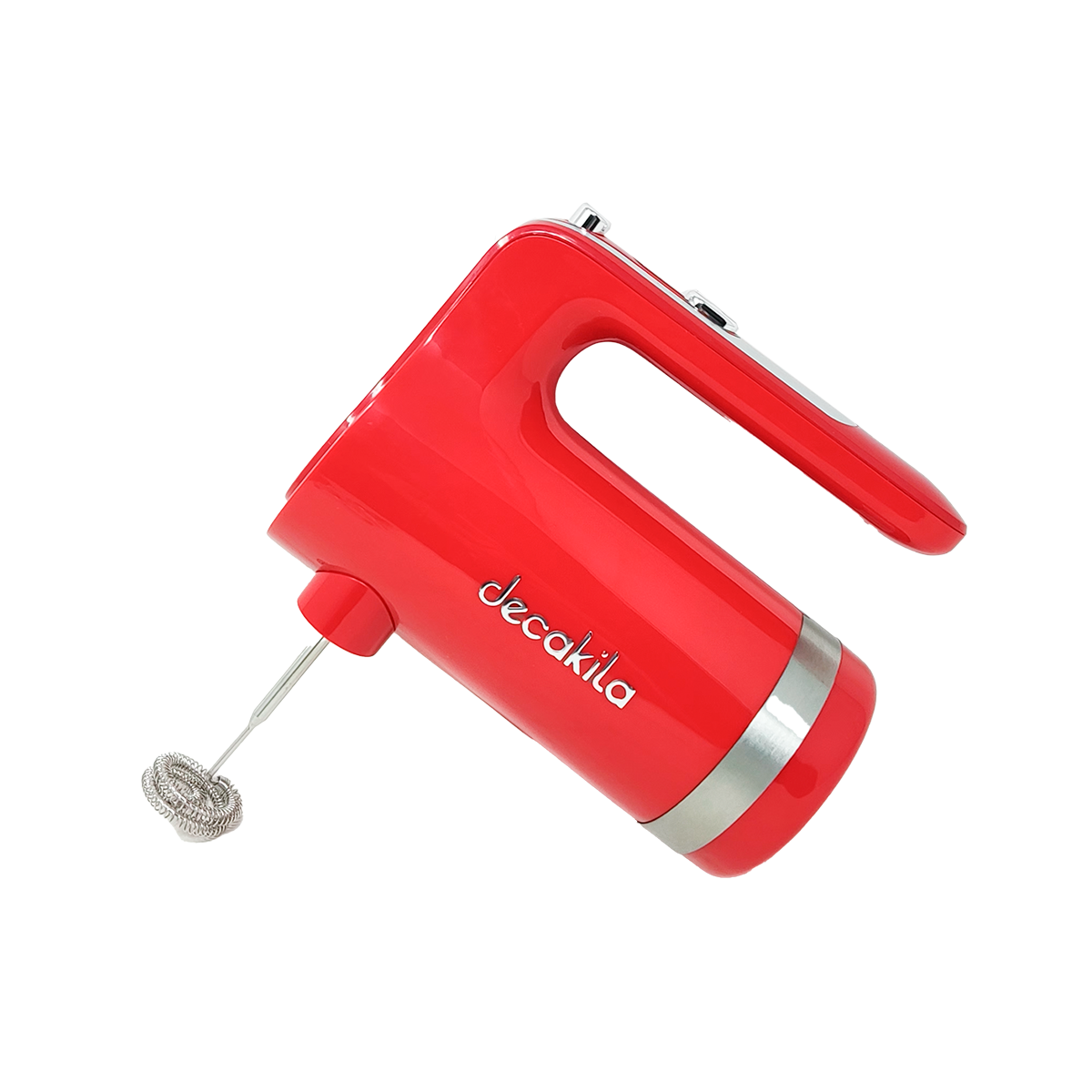 Batidora de Mano 7 Velocidades Inalámbrica con Accesorios Roja Decakila KMMX006R