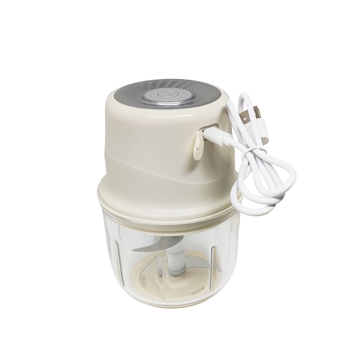 Mini Procesador de Alimentos Inalámbrico Blanco Decakila KMMG008E (Caja de 15 Piezas)