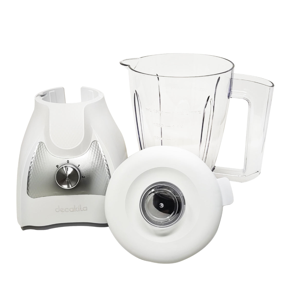 Licuadora 2 Velocidades + Pulso Vaso de Plástico Decakila KUJB043W (Caja de 4 piezas)