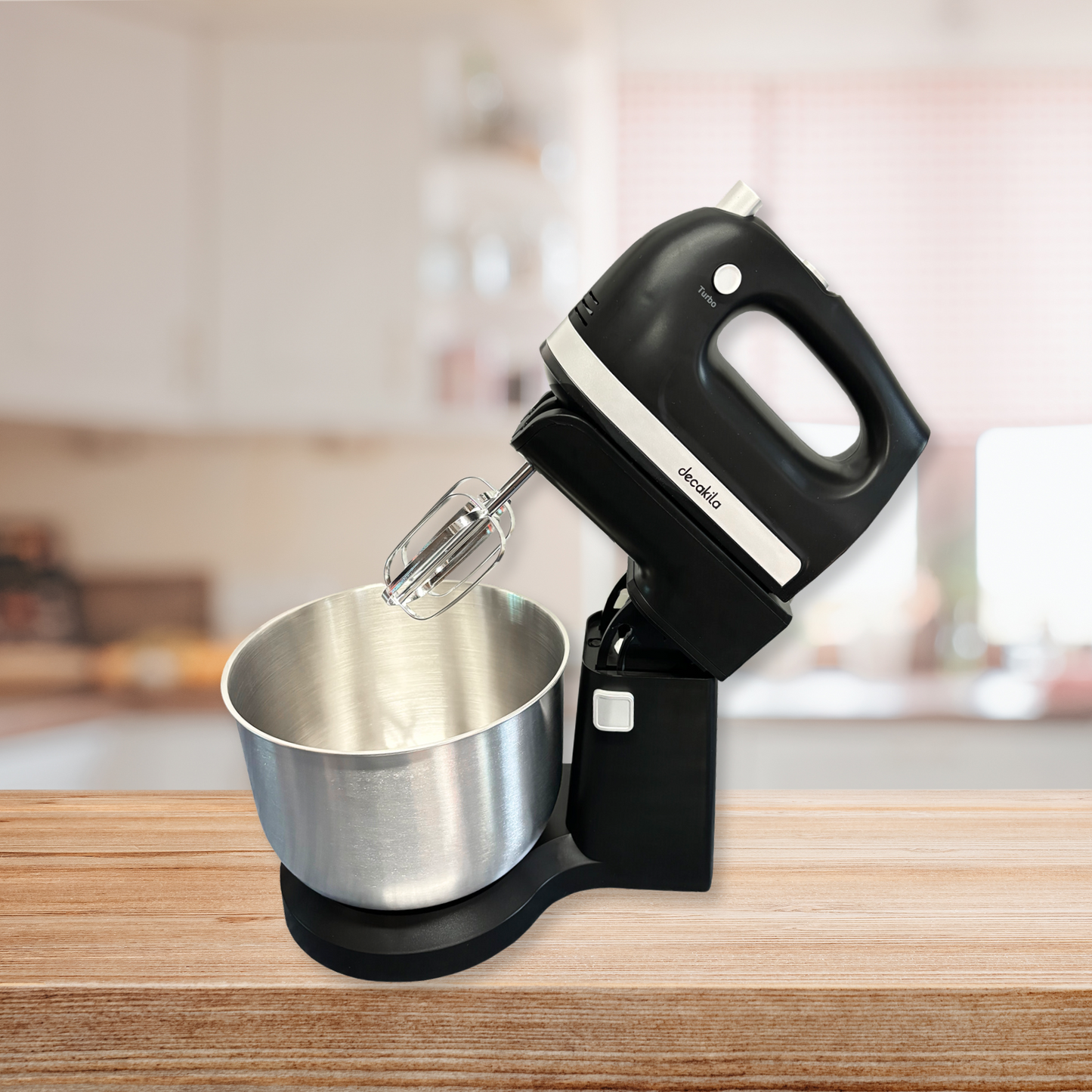 Batidora de Mano con Pedestal 5 velocidades 250W Negra Decakila KUMX012B