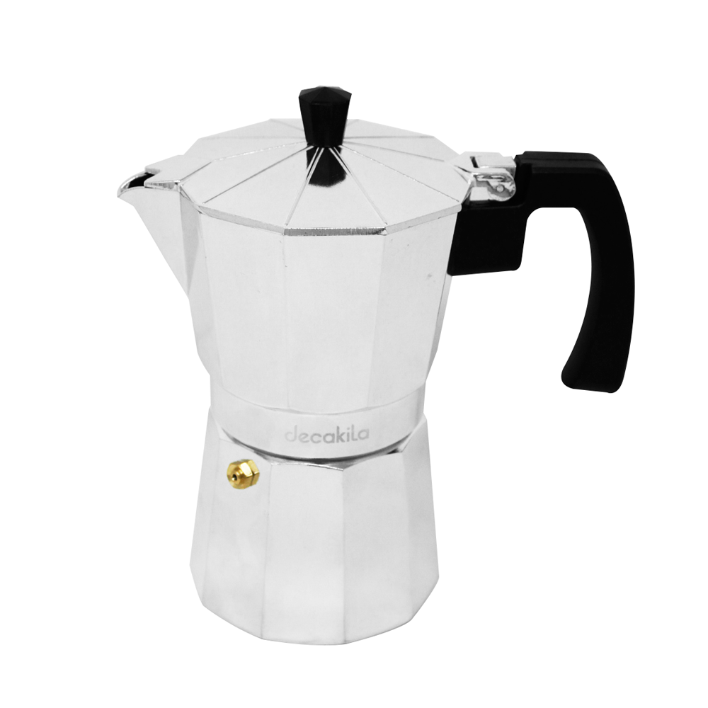 Cafetera de Expresso Italiana 6 Tazas de Aluminio Decakila KMCF023M (Caja de 24 Piezas)