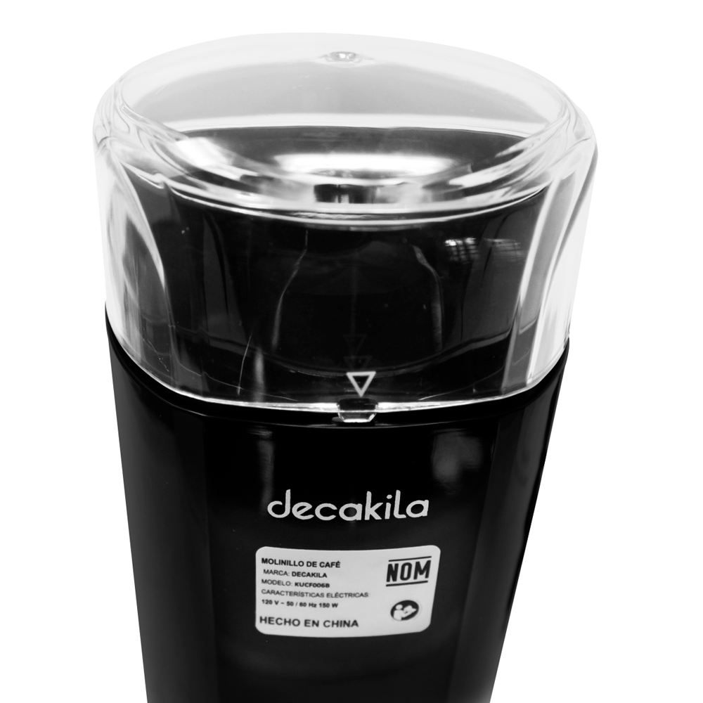 Molino de Café Electrico 60g 150 W Negro Decakila KUCF006B (Caja de 4 Piezas)