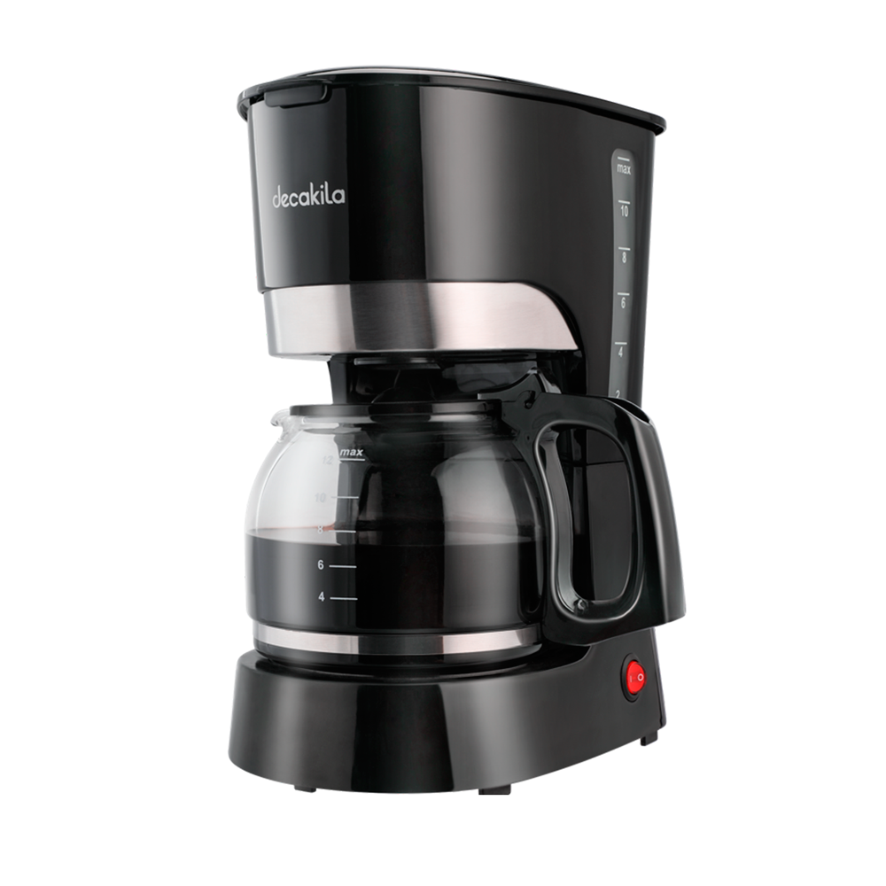 Cafetera de Goteo 12 Tazas (1.5 L) 900 W Negro Decakila KUCF012B (CAJA DE 4 PZAS)