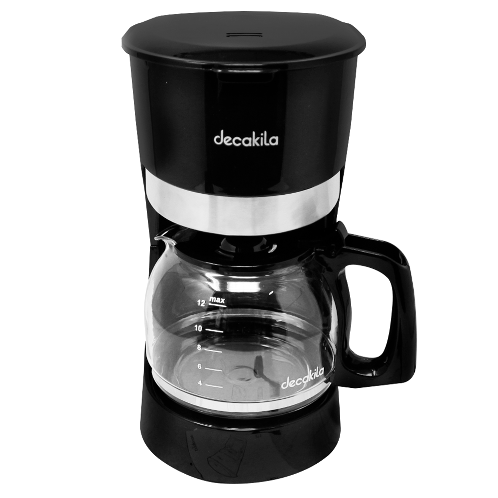 Cafetera de Goteo 12 Tazas (1.5 L) 900 W Negro Decakila KUCF012B (CAJA DE 4 PZAS)