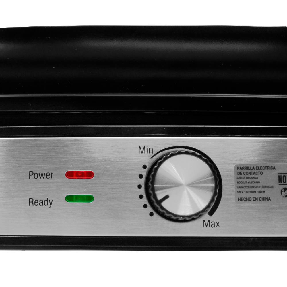 Parrilla Grill de Contacto con Temperatura Ajustable Decakila KUEC031B