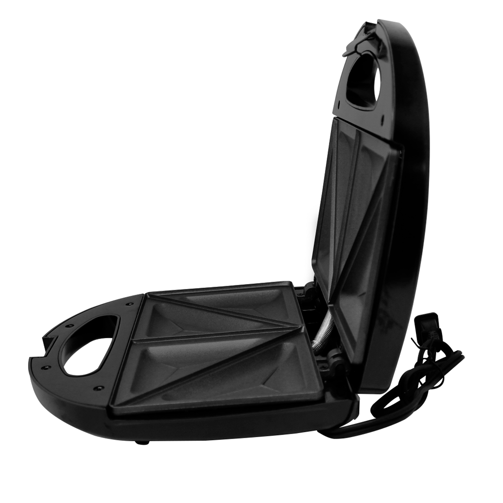 Sandwichera 2 Panes con Antiadherente 750 W Negro Decakila KUEC046B