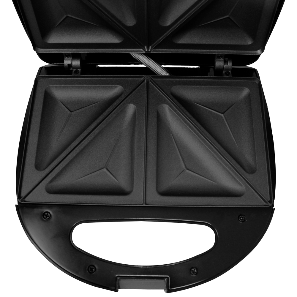 Sandwichera 2 Panes con Antiadherente 750 W Negro Decakila KUEC046B