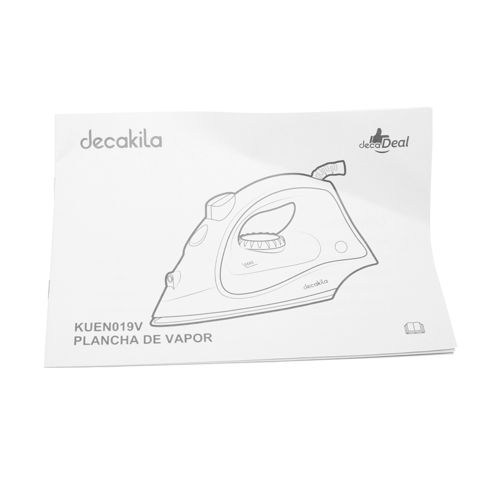 Plancha de Vapor con Antiadherente 1100 W Verde Aqua Decakila KUEN019V (Caja de 12 Piezas)