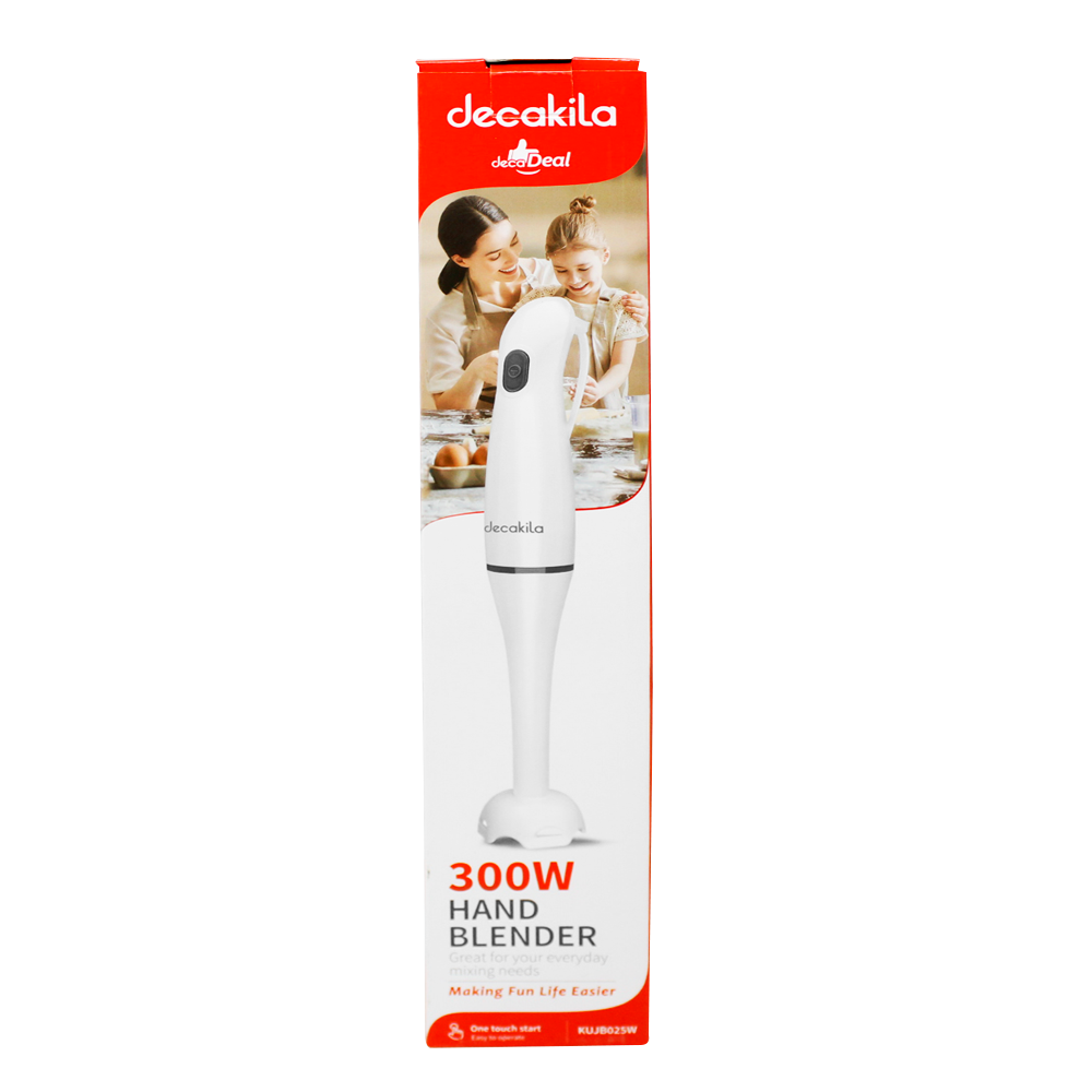 Batidora de Inmersión 2 Velocidades 300 W Blanca Decakila KUJB025W