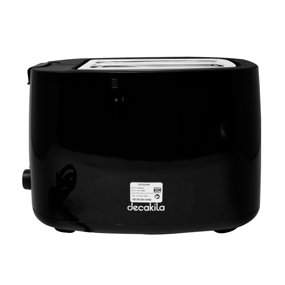 Tostador 2 Rebanadas 750 W Negro Decakila KUTS008B (Caja de 6 Piezas)