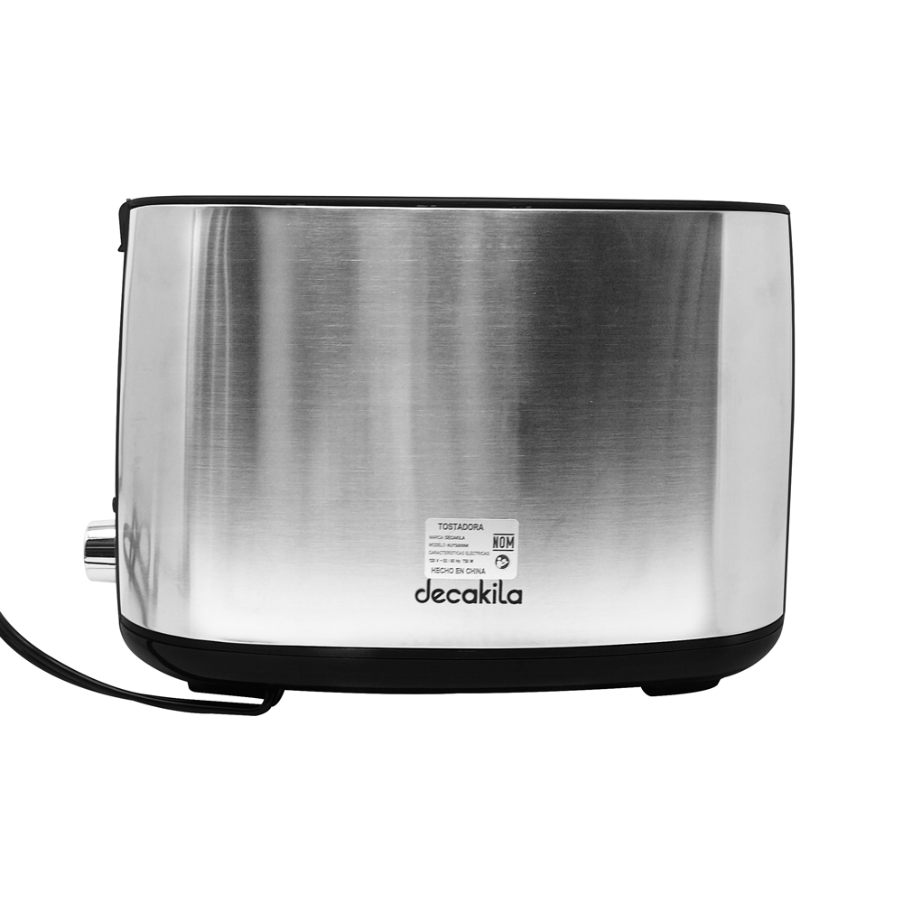 Tostador 2 Rebanadas Acero Inoxidable 750 W Decakila KUTS009M (Caja de 6 Piezas)