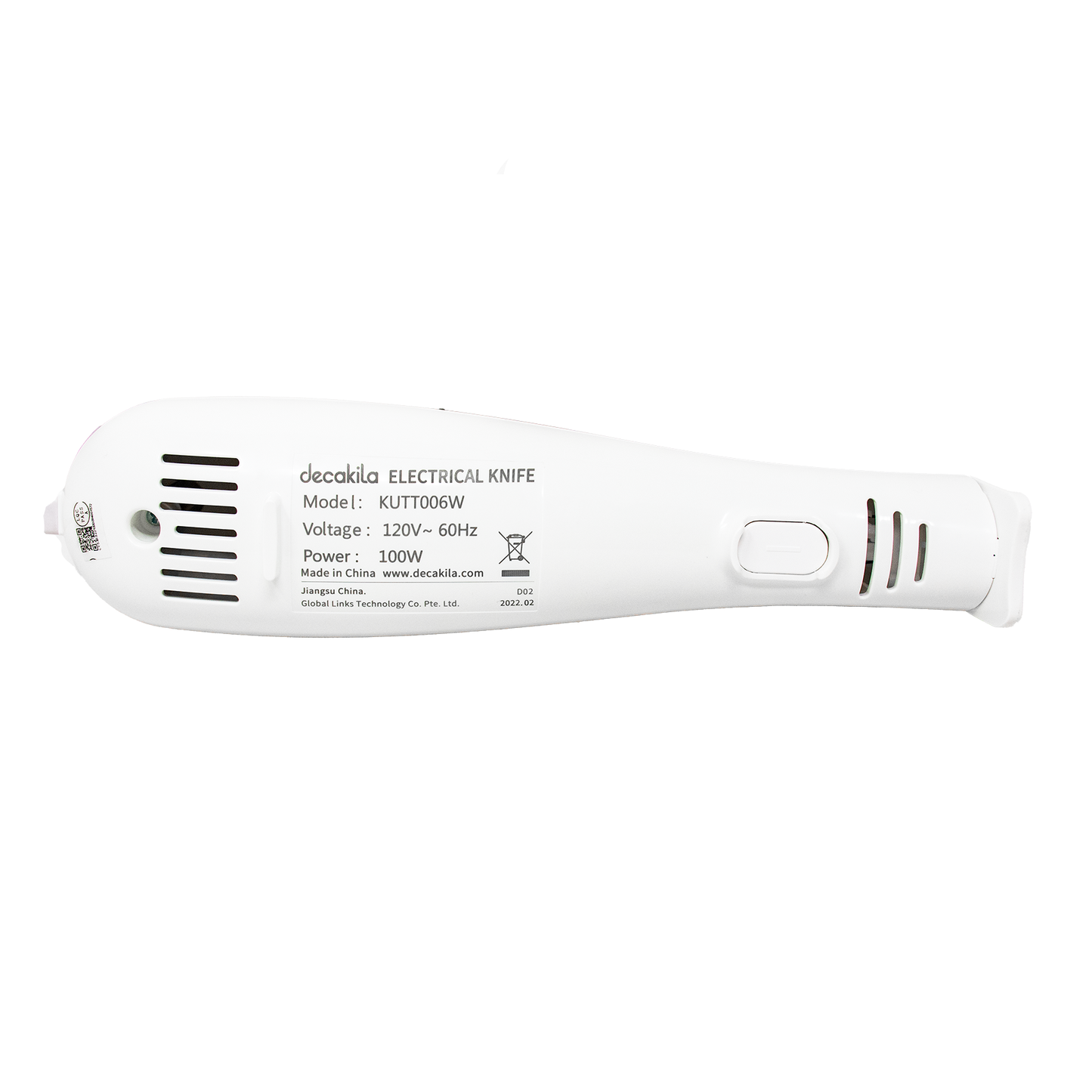 Cuchillo Eléctrico 100 W Blanco Decakila KUTT006W