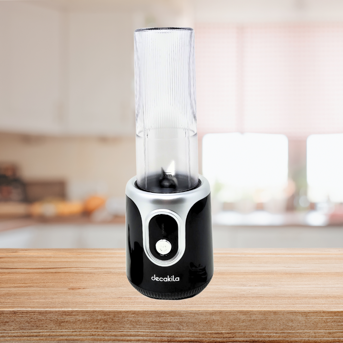 Licuadora Personal 500 ml Inalámbrica Negra Decakila KMJB022B (PAQUETE DE 8 PZAS)