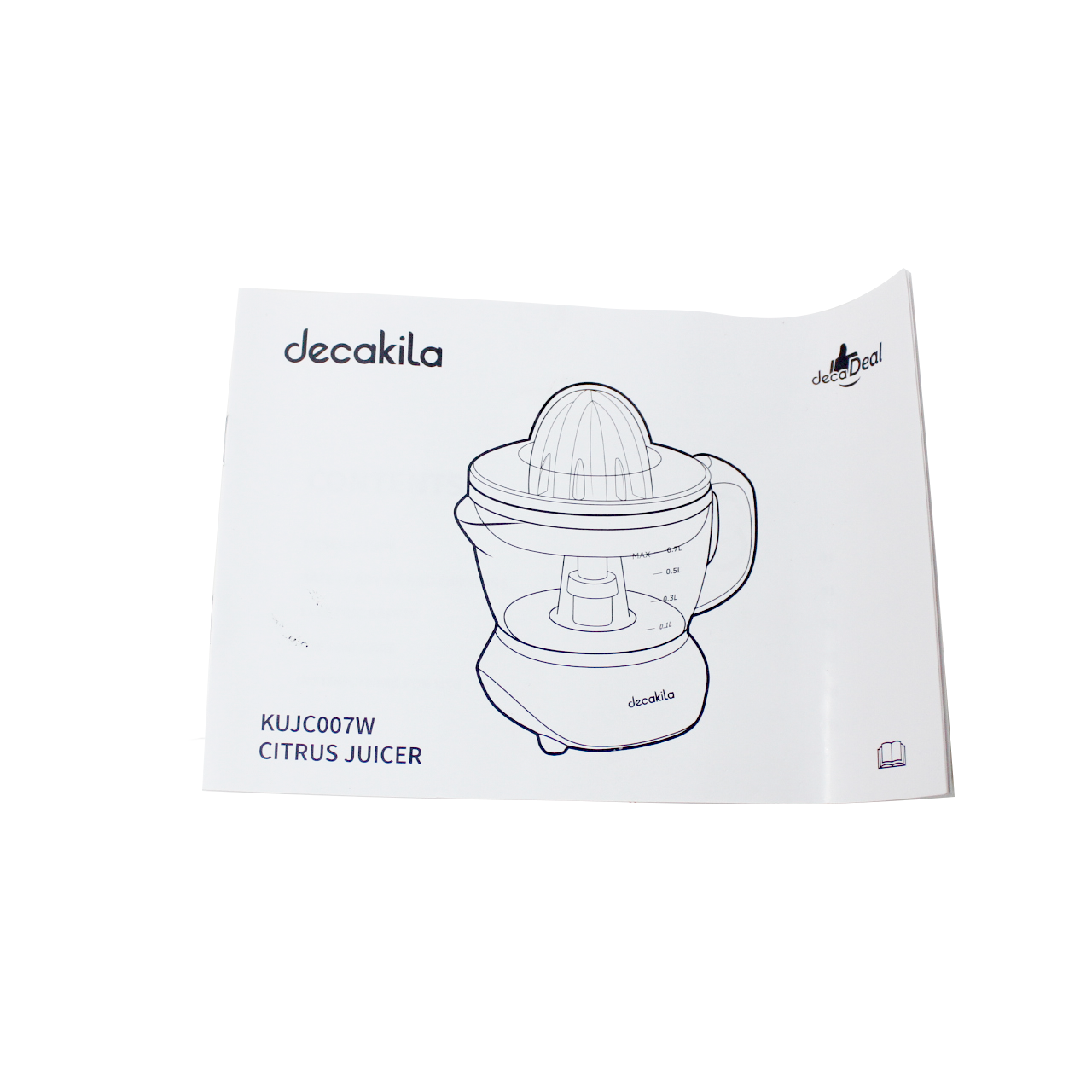 Exprimidor de Cítricos Eléctrico Reversible 25 W Decakila KUJC007W (Caja de 12 Piezas)