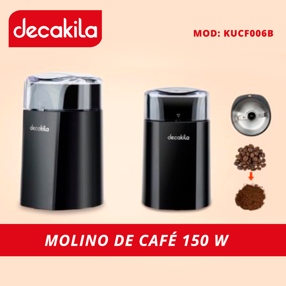 Molino de Café Electrico 60g 150 W Negro Decakila KUCF006B