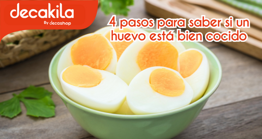 4 Pasos para saber si un huevo está bien cocido