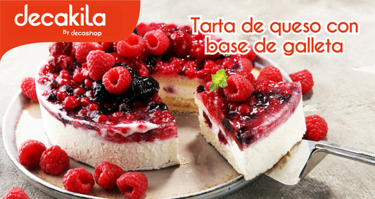 Tarta de queso con base de galleta