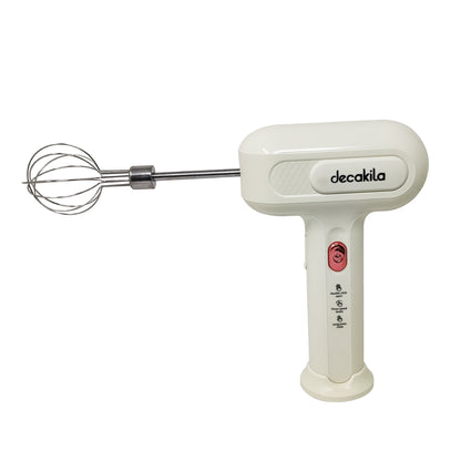 Combo Crema: Batidora de Inmersión 1 Velocidad + Batidora de Mano con Tazón de Vidrio Blanco Decakila