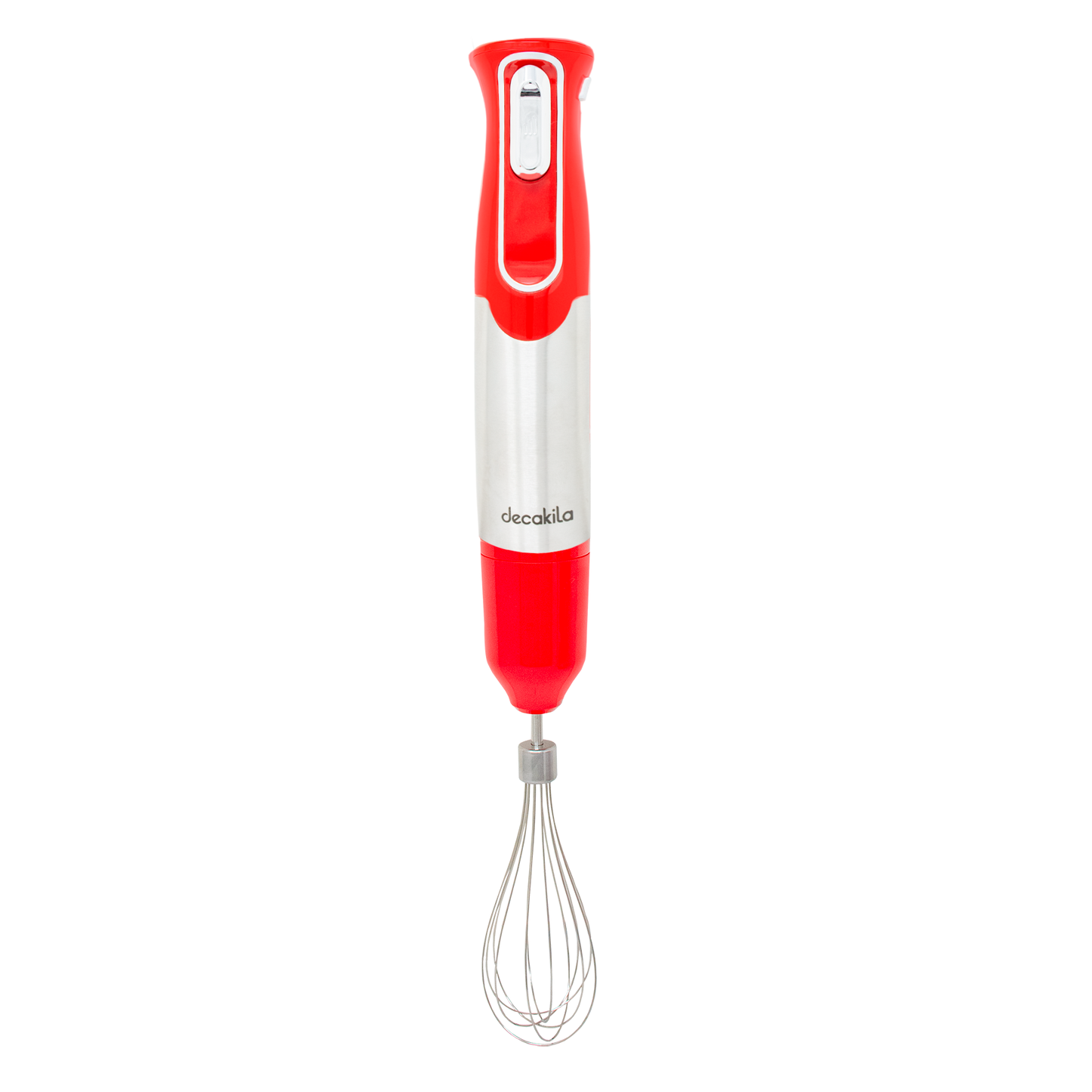 Batidora de Inmersión Inalámbrica con Accesorios 4 en 1 Roja Decakila KMJB024R (CAJA DE 6 PZAS)