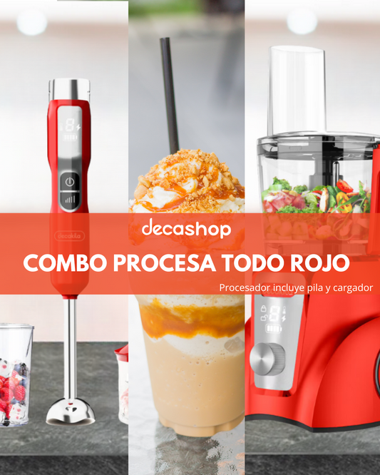 Combo Procesa todo rojo