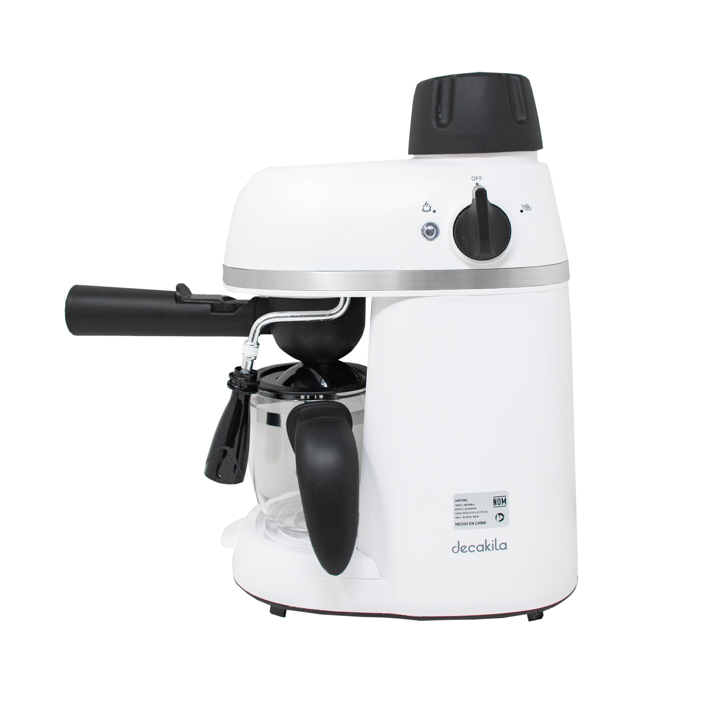 Cafetera de Expresso 4 Tazas (240 ml) 800 W Decakila KUCF007W (CAJA DE 4 PZAS)