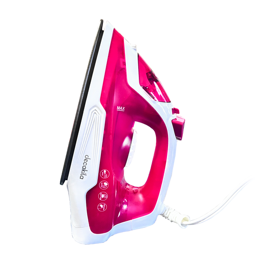 Plancha de Vapor Suela Antiadherente 1100 W Rosa Decakila KUEN002R