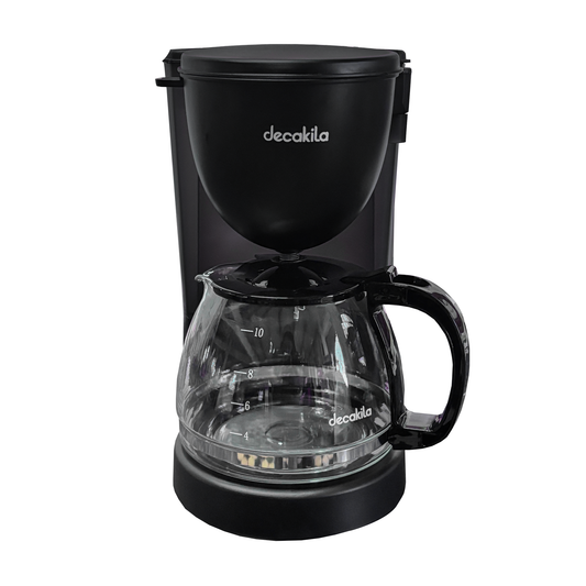 Cafetera de Goteo 10 Tazas (1.25 L) con Filtro Permanente Negra Decakil KUCF001B
