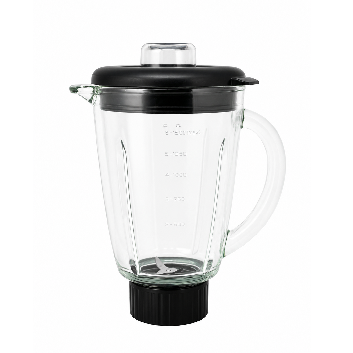 Licuadora 2 Velocidades Vaso de Vidrio 1.5 L Inalámbrica con Batería Recargable Negra Decakila KMJB050B