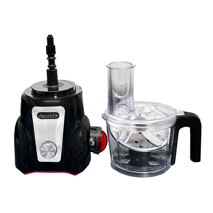 Procesador de Alimentos 1.25 L Inalámbrico con Batería Recargable Negro Decakila KUMG027B (Caja de 4 Piezas)