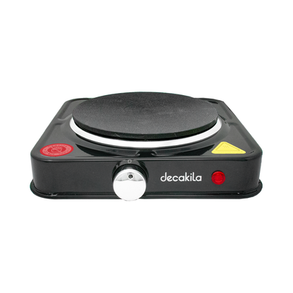 Parrilla Eléctrica Con Base Tipo Plato 1000W Negro Decakila KUCC004B (Caja con 12 Piezas)