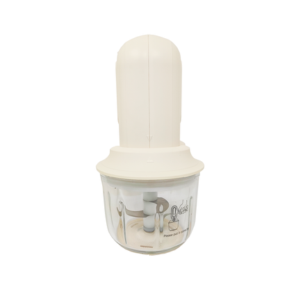 Batidora de Mano Inalámbrica 3 Velocidades con Tazón Procesador de 300 ml Blanca Decakila KMMX019E (Caja con 6 Piezas)