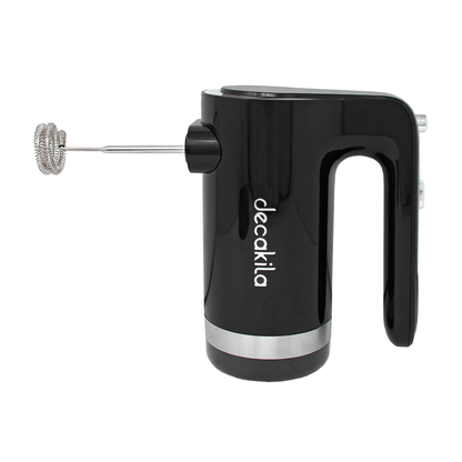 Batidora de Mano 7 Velocidades Inalámbrica con Accesorios Negro Decakila KMMX006B